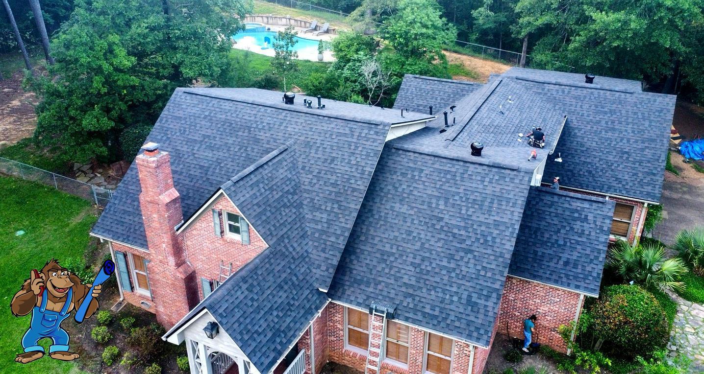 New shingle roof installation on residential home by Gorilla Building