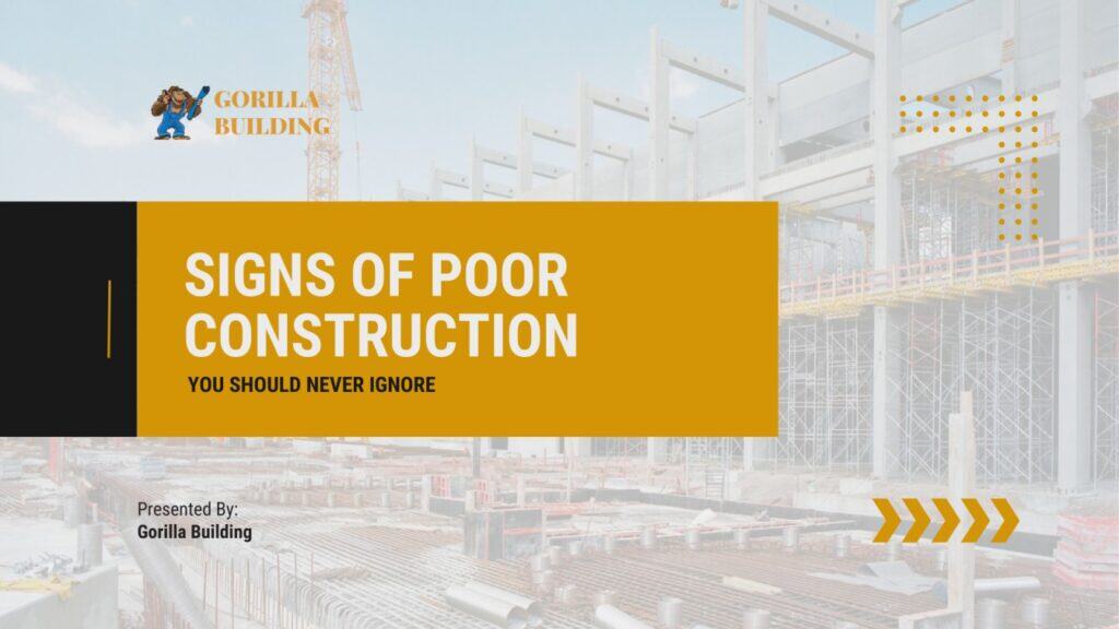 spot poor construction