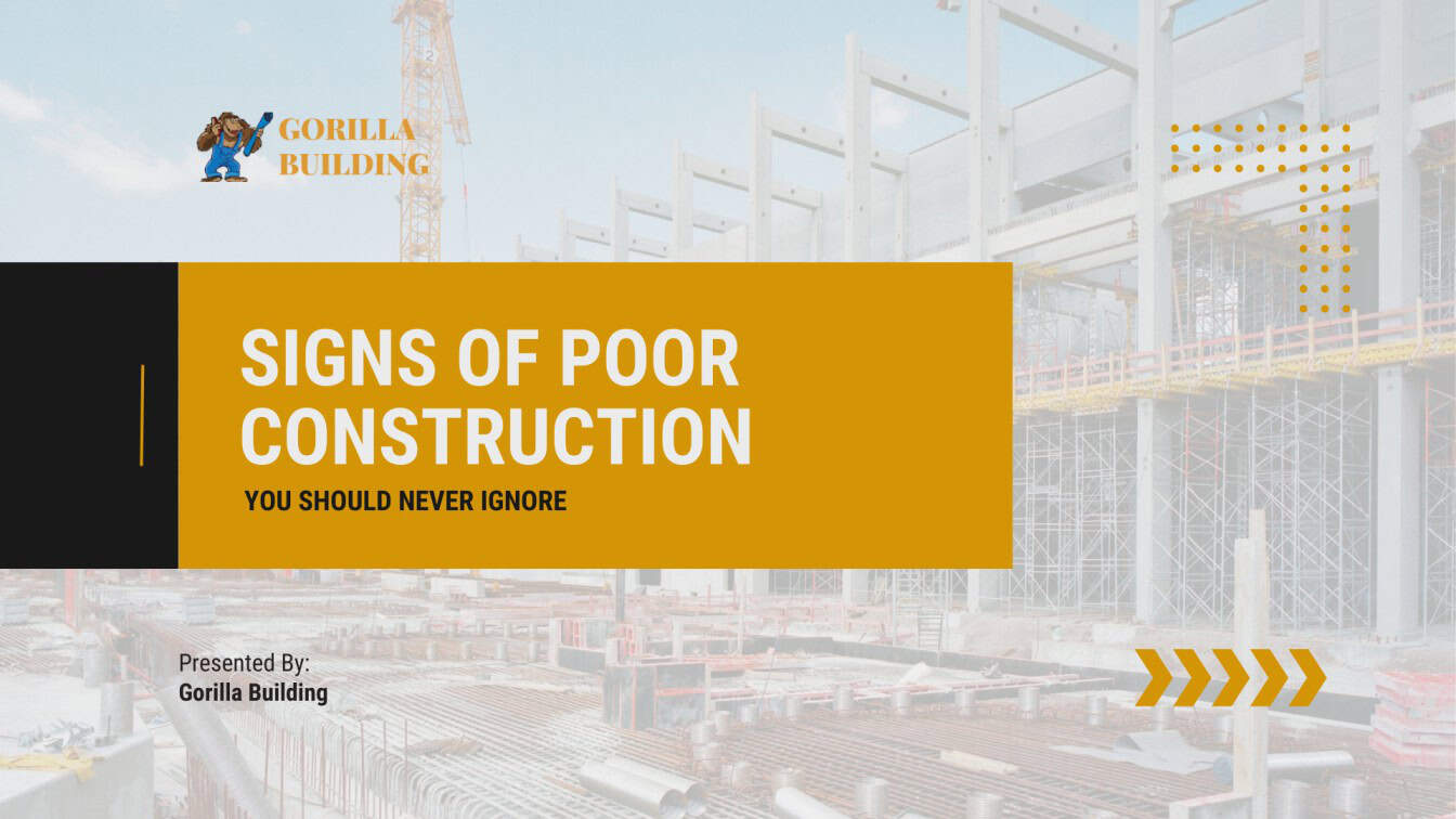 spot poor construction