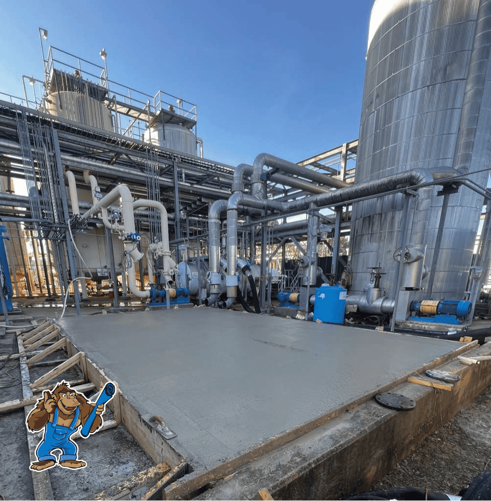 Gorilla Building concrete cold weather educational concrete slab installation